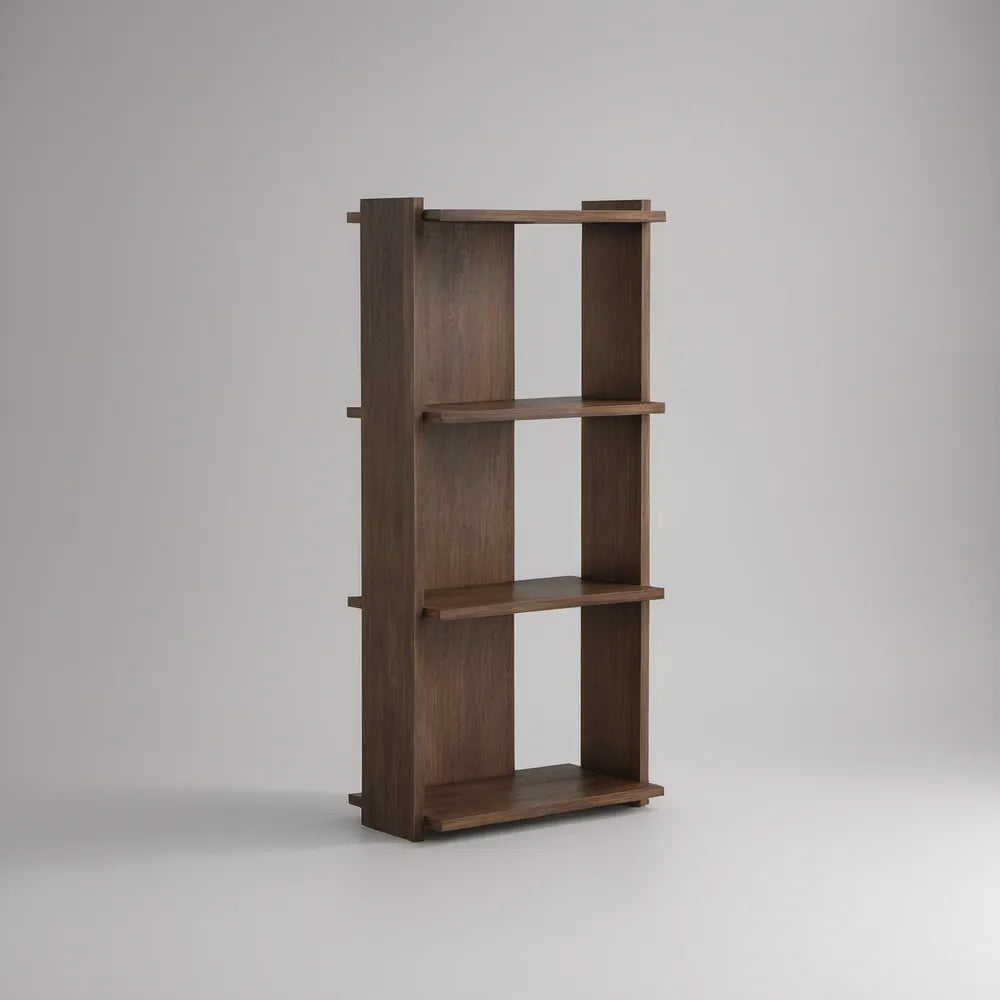 4-Tier Freestanding Bookcase, 23.6 x 11.8 x 63 in, Dark Brown