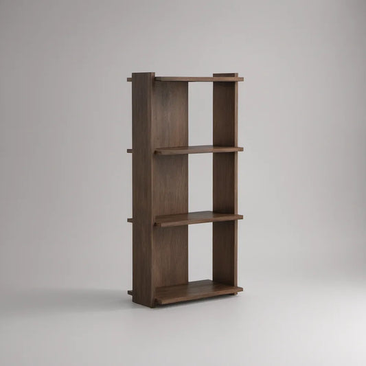 4-Tier Freestanding Bookcase, 23.6 x 11.8 x 63 in, Dark Brown